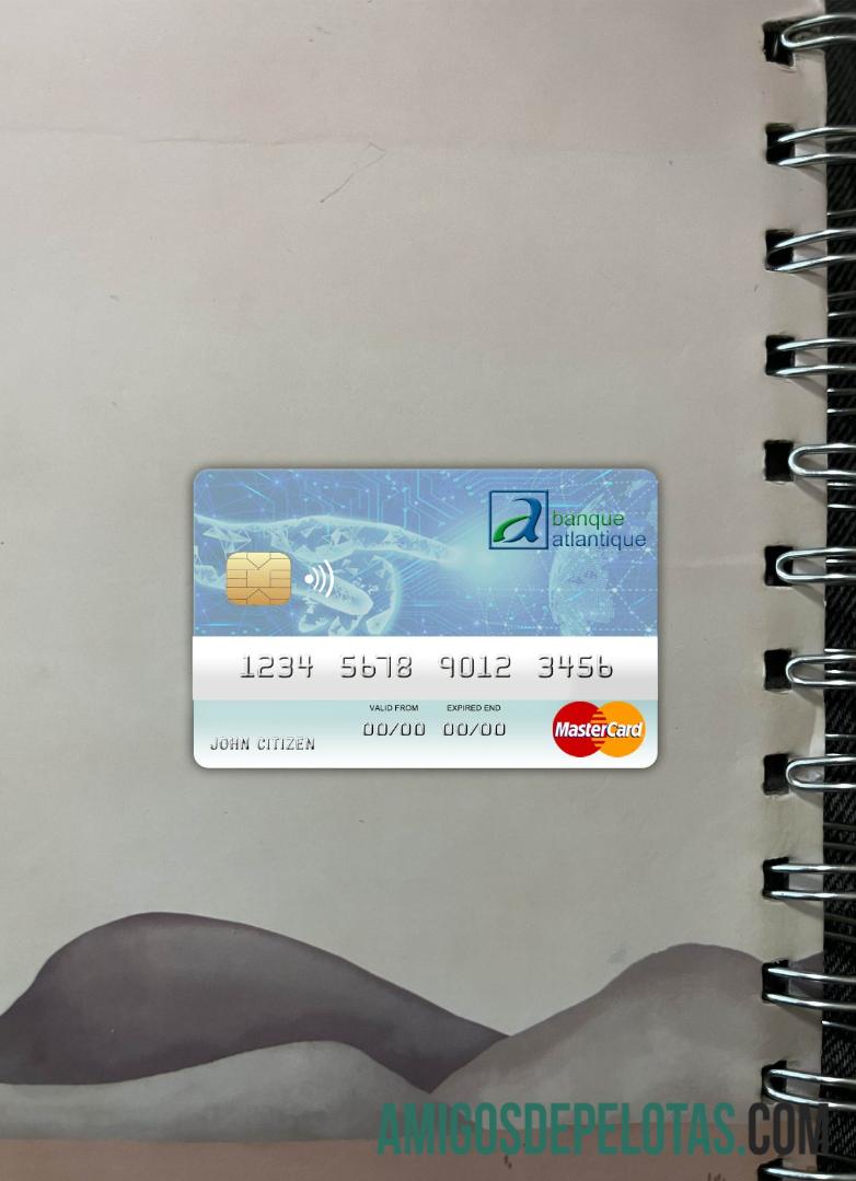 Benin Atlantique Bank Mastercard Photolook Frente exemplo